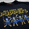 T-shirt with print 4 types of European police officers all cops are puppets