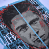 white tshirt wit print fight club movie brad pitt edward norton