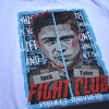 white tshirt wit print fight club movie brad pitt edward norton