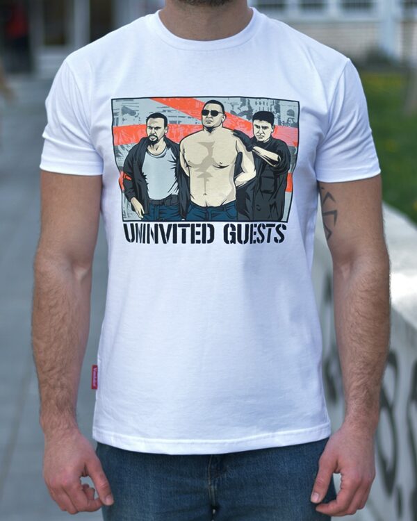 uninvited guests t-shirt white vandalist casual wear