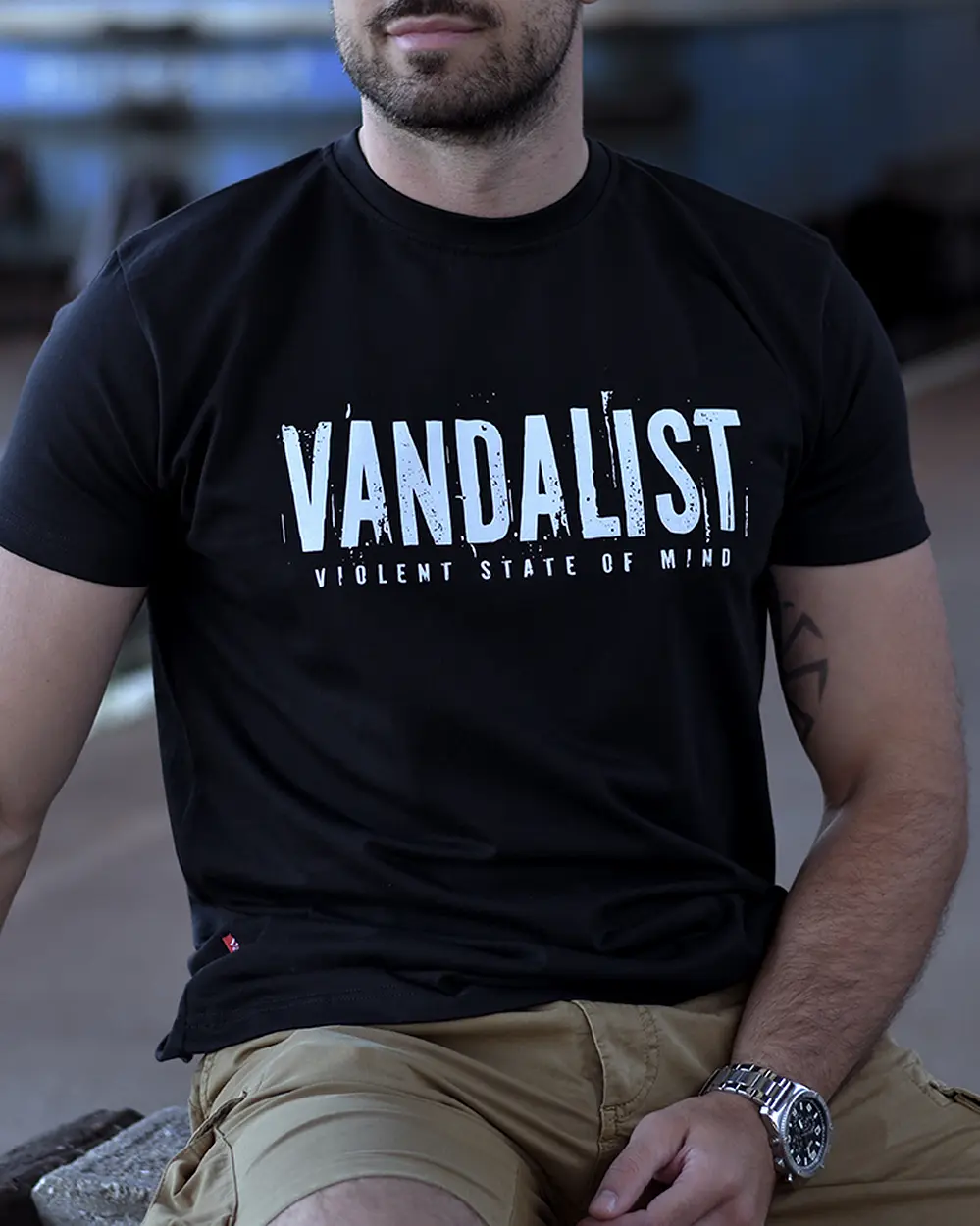 vandalist violent state of mind black t-shirt